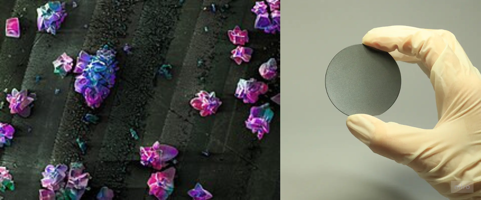 InP (indium phosphide) crystal and wafer — the substrate material for EML, CW laser, and photodiode