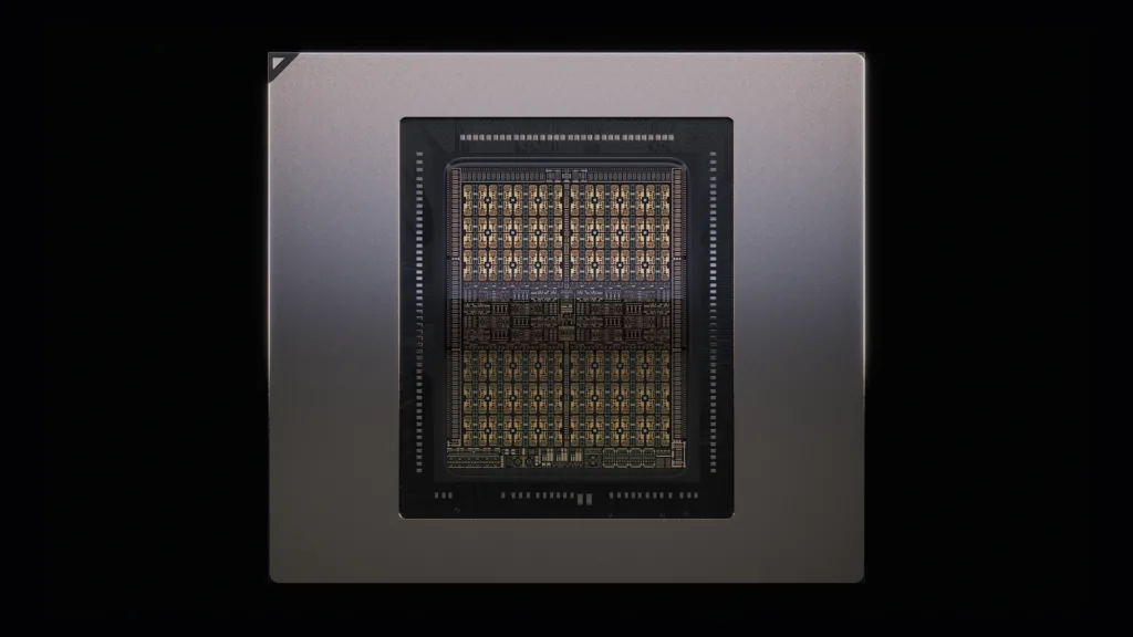 Rubin CPX die shot — the dual-die exposed silicon of the cancelled R200 CPX prefill accelerator, never reached production tapeout